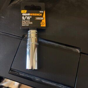 GEARWRENCH 3/8" Drive Deep SAE Socket 9/16", 6 Point - 80368
